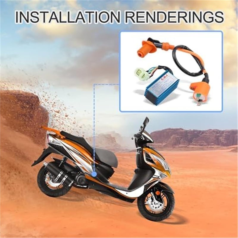 Wivplex 6 Pin Ignition Coil Set for GY6 Engines - Image 5