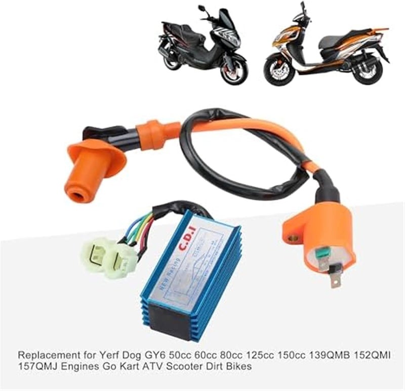 Wivplex 6 Pin Ignition Coil Set for GY6 Engines - Image 4
