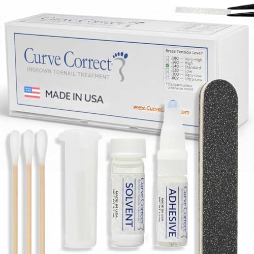 CurveCorrect Ingrown Toenail Treatment Kit Ingrown Toenail Corrector Kit with 10 Braces at Home Ingrown Toenail Correction Big Toe Ingrown Nail Removal - Image 2
