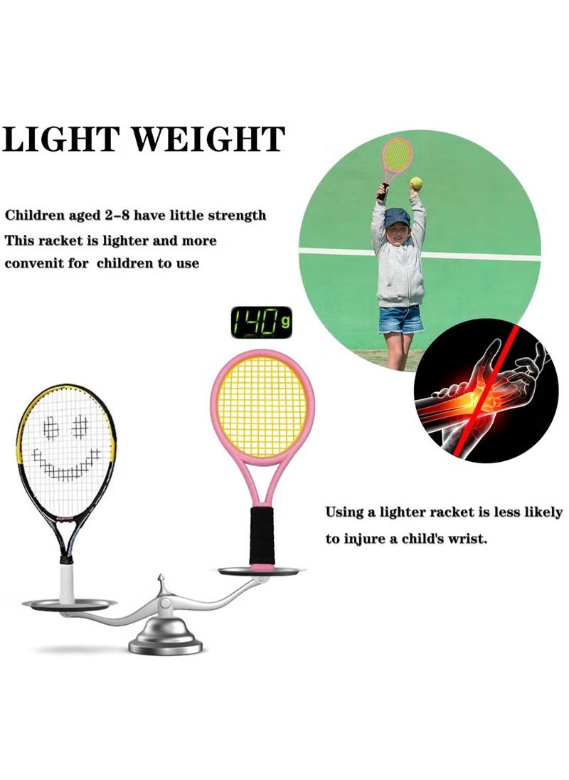 YelaJoy Kids Tennis Racket for Toddler,Child and Kids Age 2~15, Tennis Racquets Gift Set for Children Outdoor Indoor Sports, Blue&Pink  - Image 2