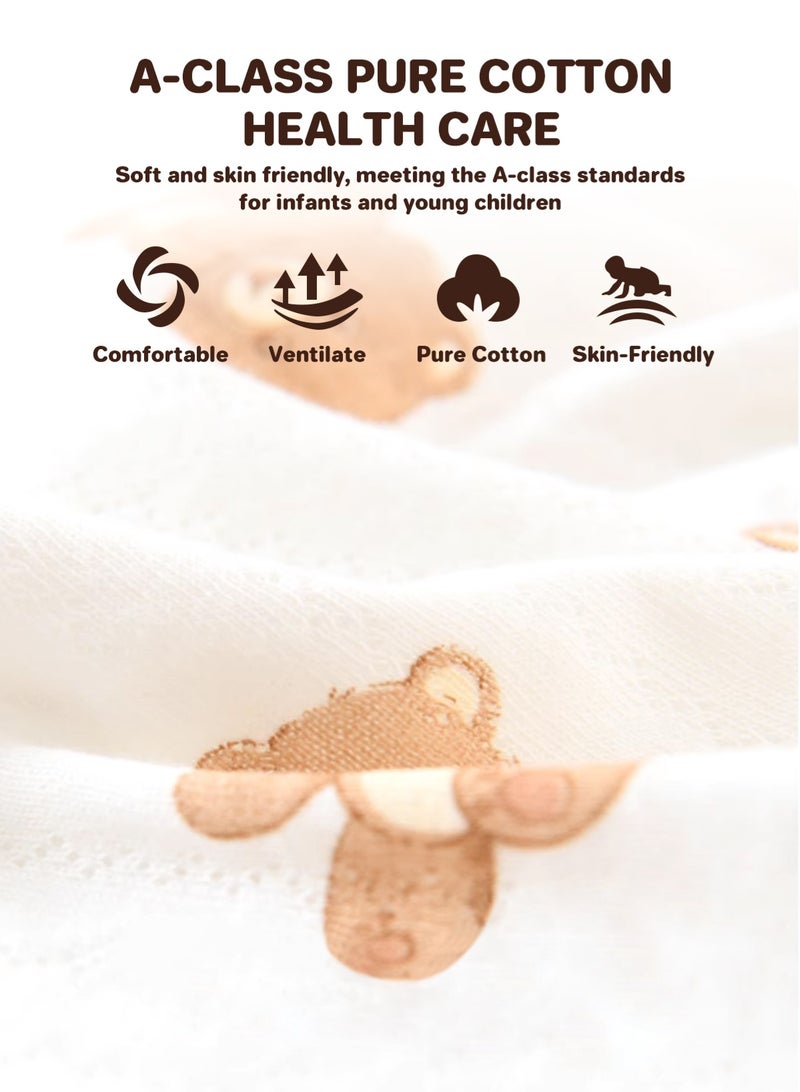 URbazaar 21PCS Newborn Baby Gift Set, Newborn Layette Gift Set for Boys and Girls, Babies Essential Clothes Accessories with Baby Blanket, 100% Premium Cotton, for Spring Summer Autumn Winter Four Seasons - Image 5