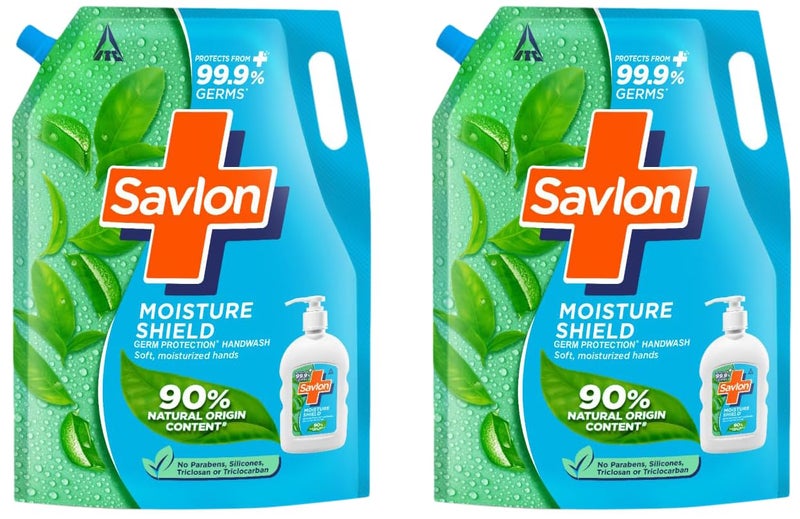 Savlon Moisture Shield Germ Protection Liquid Handwash Refill Pouch 1500ml Pack of 2 - Image 1