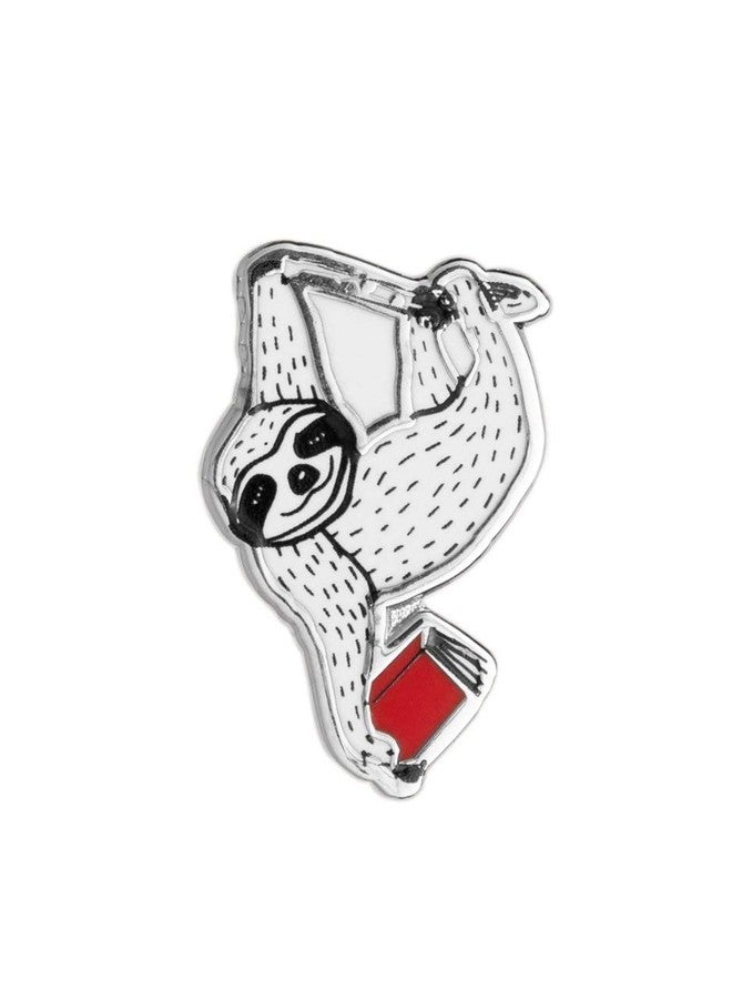 Out of Print Book Sloth Enamel Pin