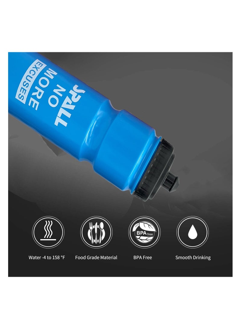 سبال زجاجات مياه رياضية زجاجات مياه خالية من مادة BPA مع تصميم متين وسهل الضغط ومتوفرة بألوان متعددة - Image 3