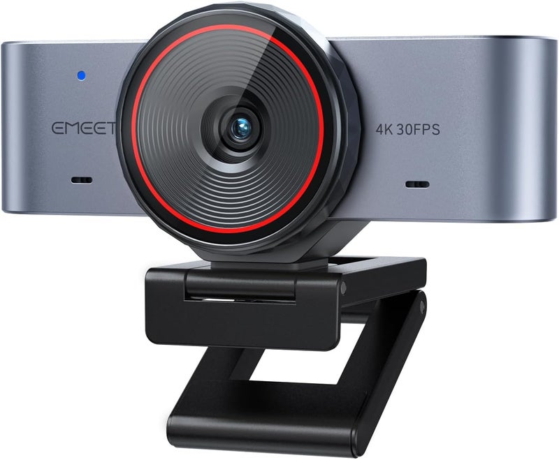 إي ميت كاميرا ويب EMEET C960 Ultra بدقة 4K لأجهزة Mac وPC، مستشعر أكبر بحجم 1.5 بوصة، هيكل معدني، تركيز تلقائي بسرعة 0.2 ثانية، تقنية DRC، وضع السبورة البيضاء، غطاء خصوصية مدمج، ميكروفونان، كاميرا ويب USB بدقة 4K للاجتماعات والبث المباشر وإنشاء المحتوى - Image 1