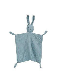Gobell Baby Pure Cotton Cloth Comfort Towel Baby Sleeping Doll with Sensory Teether blue  - Image 4