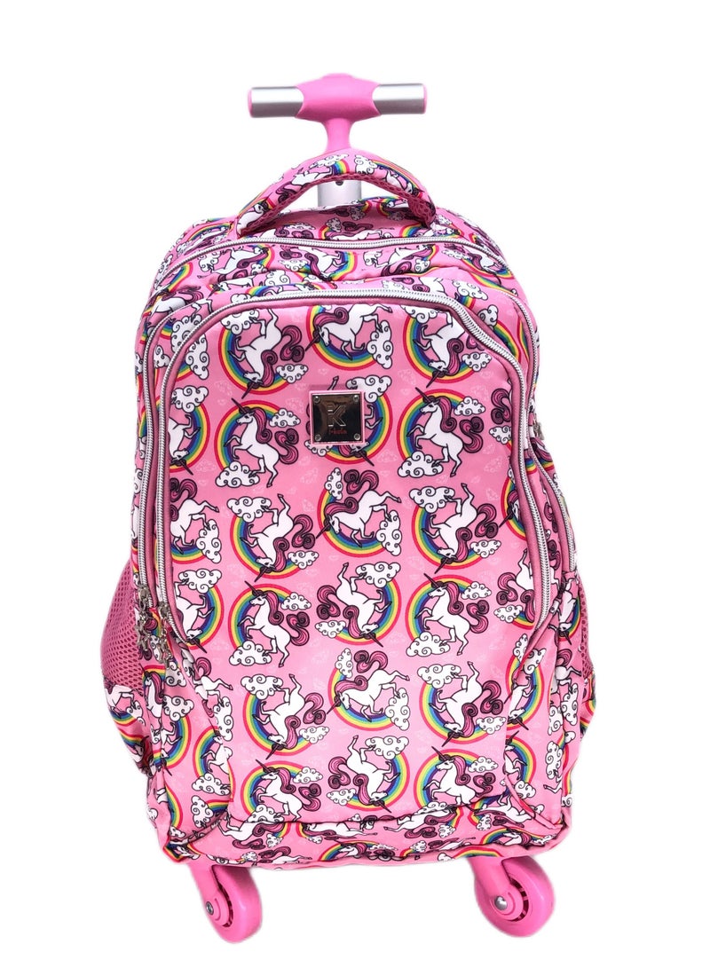 i-kola Personalized Design Printed School Trolley Lightweight Backpack with Trending Book Bag, Lunch Bag, and Pencil Case (18 Inches) - Image 2