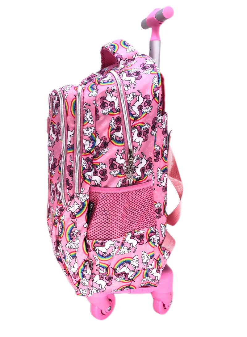 i-kola Personalized Design Printed School Trolley Lightweight Backpack with Trending Book Bag, Lunch Bag, and Pencil Case (18 Inches) - Image 3