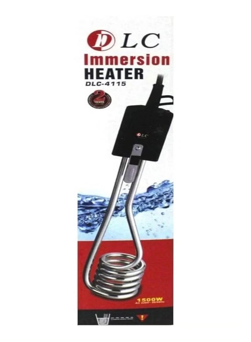 D L C Immersion Water Heater 1500W Portable Handheld Electric Rod Heater Fast Heating for Bucket Bathroom and Travel - Image 1