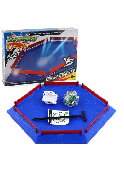 Bursting Beyblade Peripheral Accessories Battle Disc Rotation Battle DIY Competition Disc Toy (XD168-16 Blue Box Delivery of ruler transmitter)
