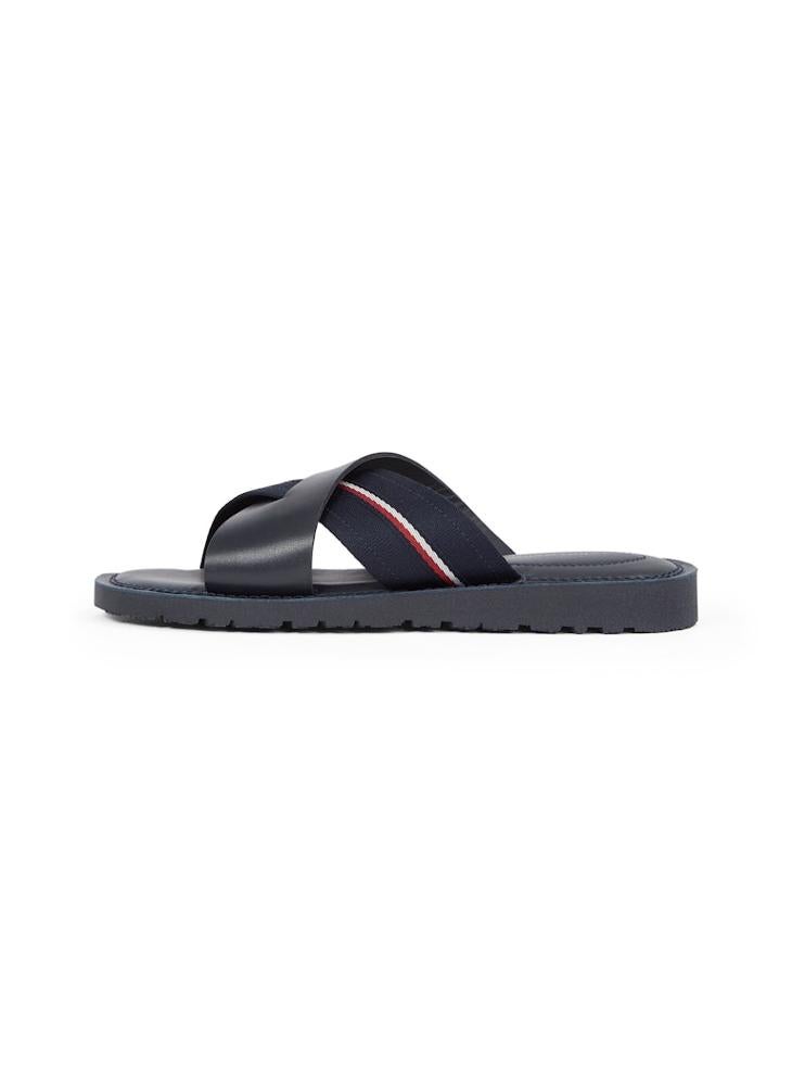 TOMMY HILFIGER Criss Cross Leather Sandals  - Image 2
