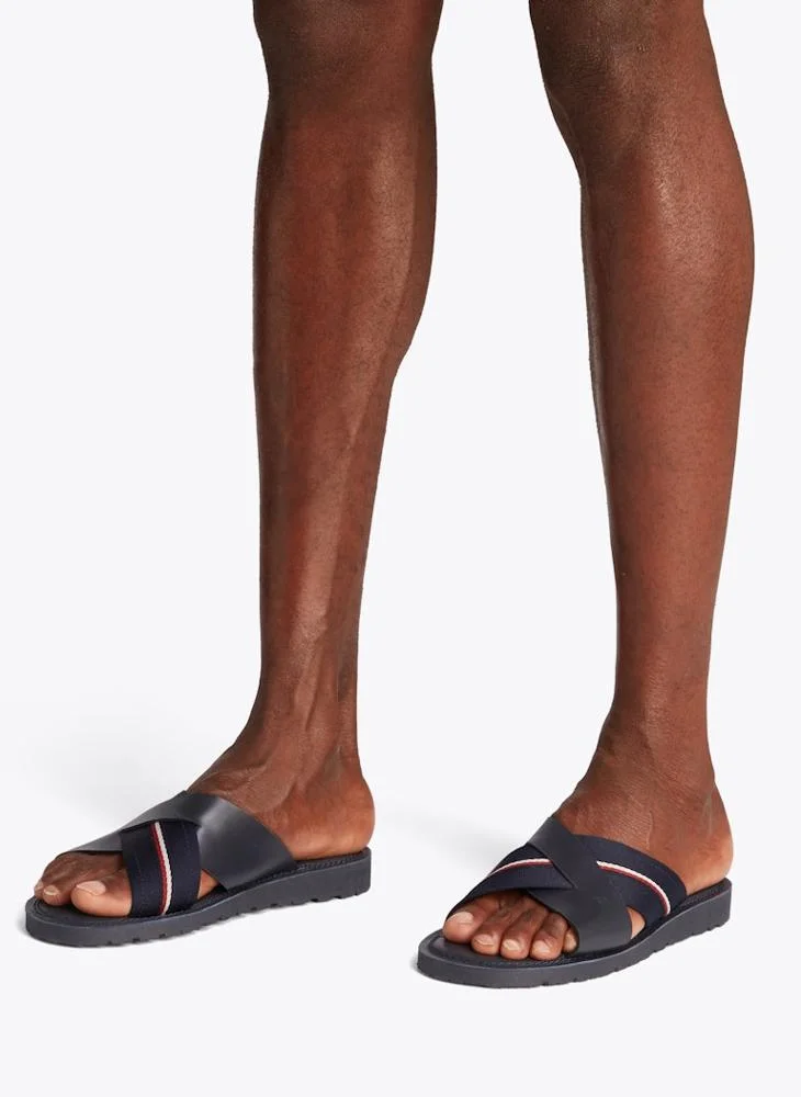 TOMMY HILFIGER Criss Cross Leather Sandals