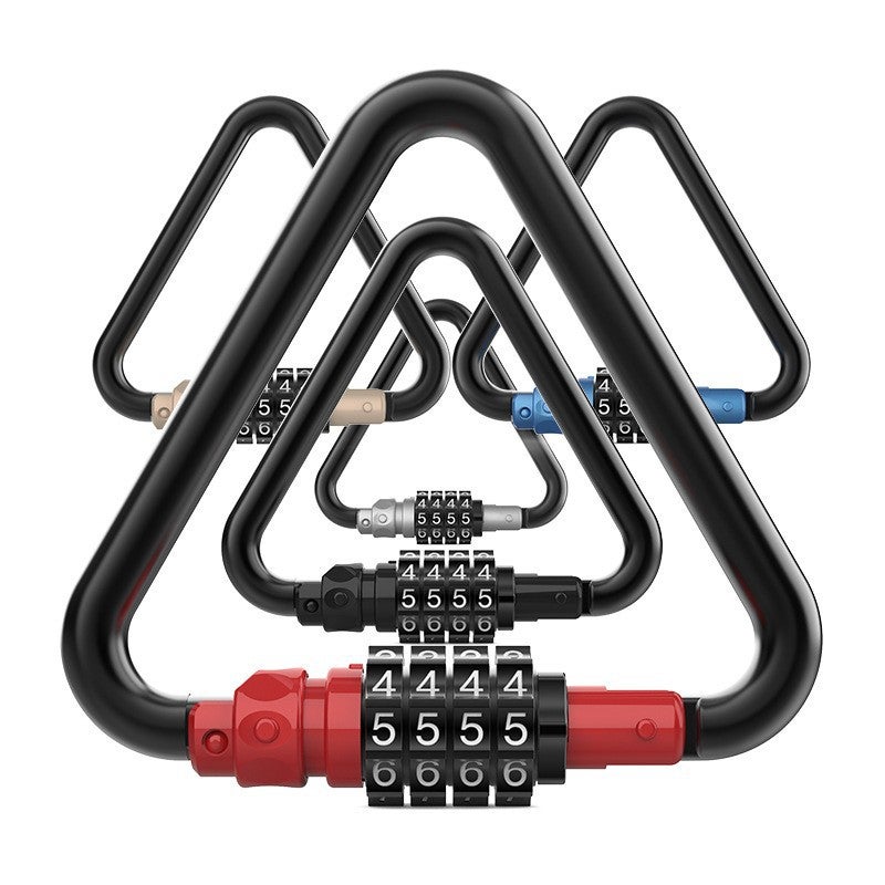 Heavy-Duty Climbing Carabiner Combination Lock for Helmets Black - Image 4