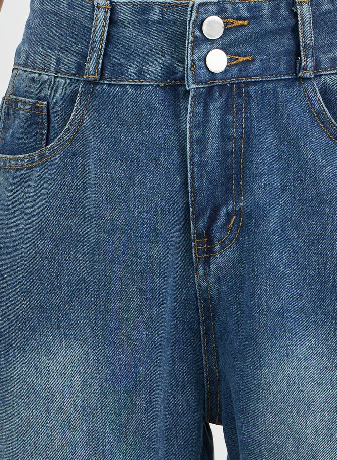 Styli Mid Rise Straight Fit Faded Jeans - Image 3