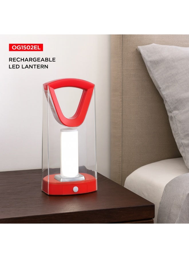 Ogera فانوس LED قابل لإعادة الشحن - 54 LED ساطع للغاية، 7 ساعات عمل | مثالي للتخييم والمشي في الطبيعة والاستخدام الطارئ | وظيفة التعتيم، بطارية طويلة الأمد - Image 1