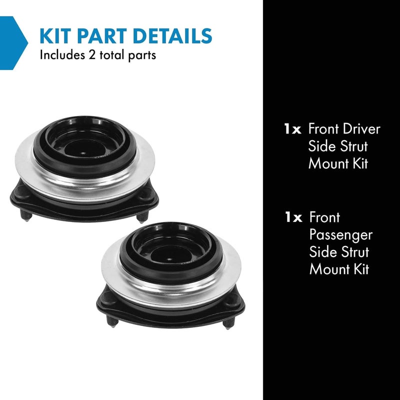 TRQ Strut Mounting Front Kit Pair Set of 2 for 2006-2011 Acura CSX and Honda Civic - Image 2