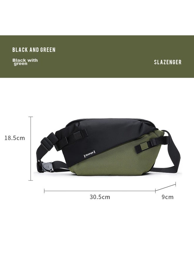 Slazenger Trendy Crossbody Bag, Men's Casual Chest Bag, Waist Pack, Large Capacity Shoulder Bag, Sports Messenger Bag, Qixi Gift - Image 2