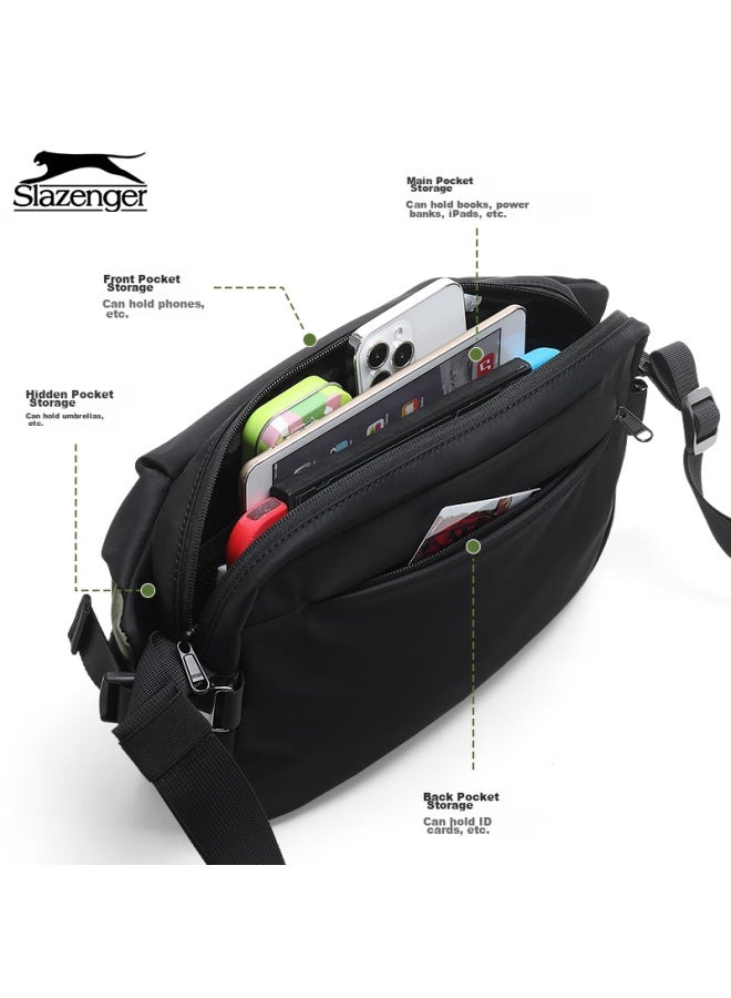 Slazenger Trendy Crossbody Bag, Men's Casual Chest Bag, Waist Pack, Large Capacity Shoulder Bag, Sports Messenger Bag, Qixi Gift - Image 3