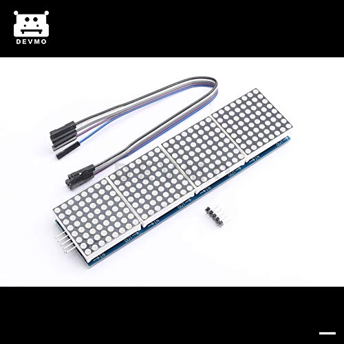 DEVMO MAX7219 Dot led Matrix MCU Control LED Display Module Compatible with Ar-duino Raspberry Pi Microcontroller with 5Pin Line - Image 2