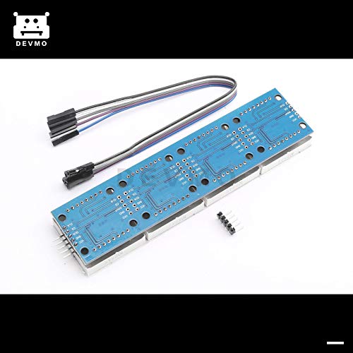 DEVMO MAX7219 Dot led Matrix MCU Control LED Display Module Compatible with Ar-duino Raspberry Pi Microcontroller with 5Pin Line - Image 3