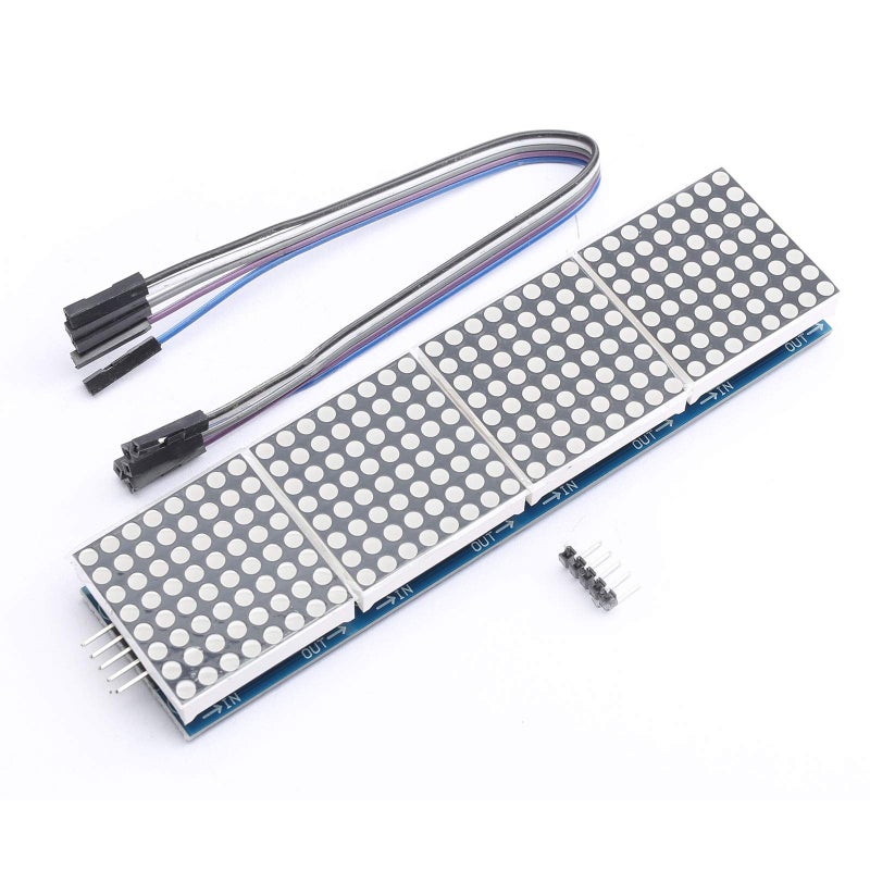 DEVMO MAX7219 Dot led Matrix MCU Control LED Display Module Compatible with Ar-duino Raspberry Pi Microcontroller with 5Pin Line - Image 4