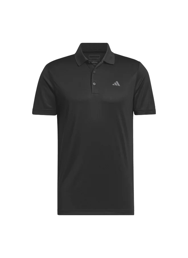 Adidas Adidas Adi Prf Lc Polo Black Golf Polo Shirts For Men S