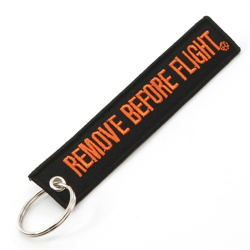 Rotary13B1 REMOVE BEFORE FLIGHT - Keychain - Black/Orange  - Image 1