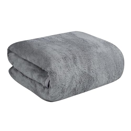 Fezora Microfiber Bath Towel for Men & Women – Large Size 70x140 cm, 400 GSM, Ultra Soft, Quick Dry, Lightweight & Super Absorbent Towel for Bathroom, Gym, Spa, Travel & Swimming (Grey) - Image 1