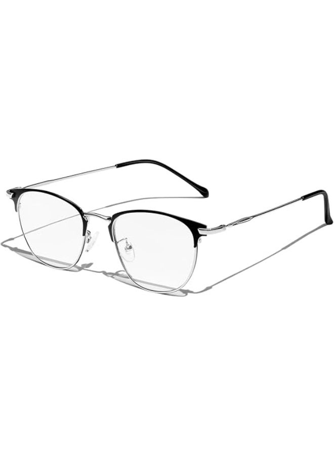 KANASTAL Visit the KANASTAL Store KANASTAL Fashion Blue Light Blocking Glasses for Women and Men, Metal Filter Blue-light Eyewear Ultra Light TV PC Computer Gaming Glass - Image 1