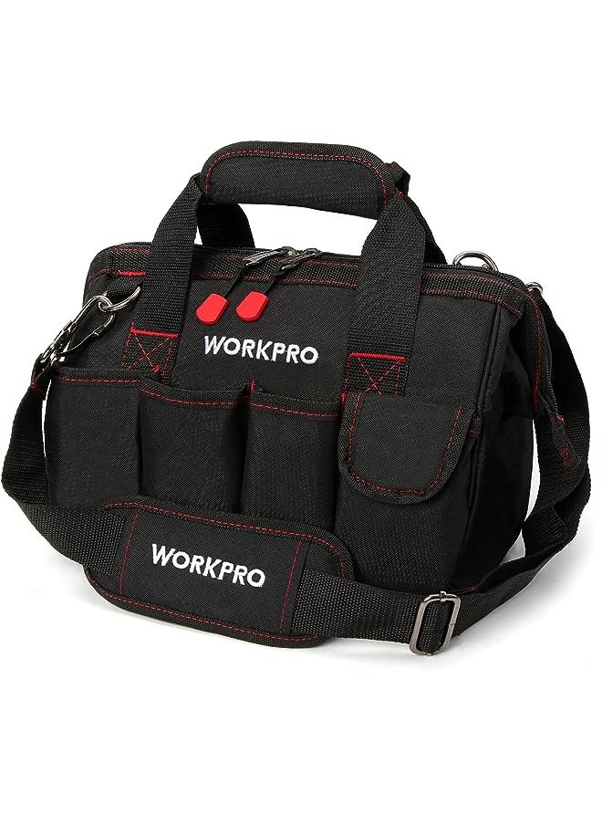 G & F Products & F 10095 Government Issued Style Mechanics Heavy Duty Tool bag with Brass zipper and side pockets, tool bag for cars, drill, garden and electrician. Navy Blue  - Image 1
