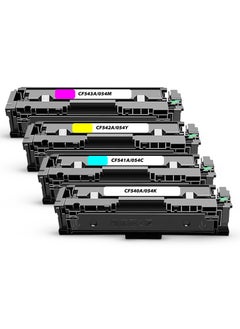 The Line THE LINE 203A CF540A CF541A CF542A CF543A Toner Set Compatible with HP Color Laserjet Pro MFP M254dw M254dnw M280nw M281fdn M281fdw M281cdw Printer (Black Cyan Yellow Magenta)  - Image 1