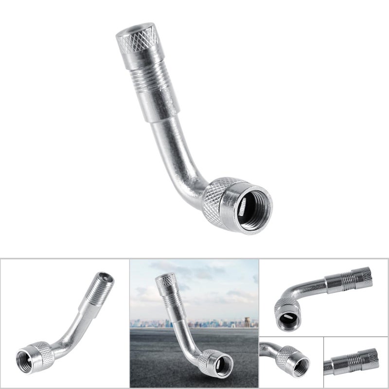 135 Degree nickelage Car Motorcycle bent Tyre Valve Tube Expansion Adapter - Image 2