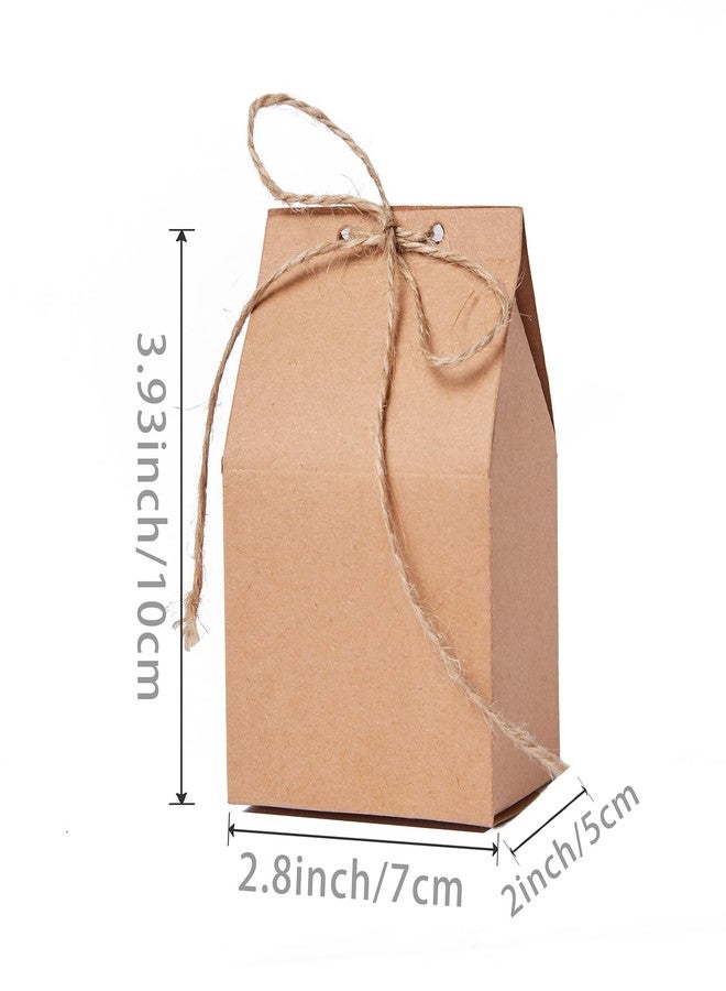 Lamantery Mini House Shape Paper Candy Boxes House With Twines Paper Package Box Candy Chocolate Gift Packing Wrap for Wedding Party Christmas Birthday 50Pack - Image 2