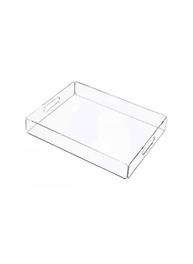 Garkoo – Premium Acrylic Serving Tray – 35×25 cm – Durable Seamless Design with Handles – Side Opening – Ideal for Hotels, Restaurants & Room Service - Image 1