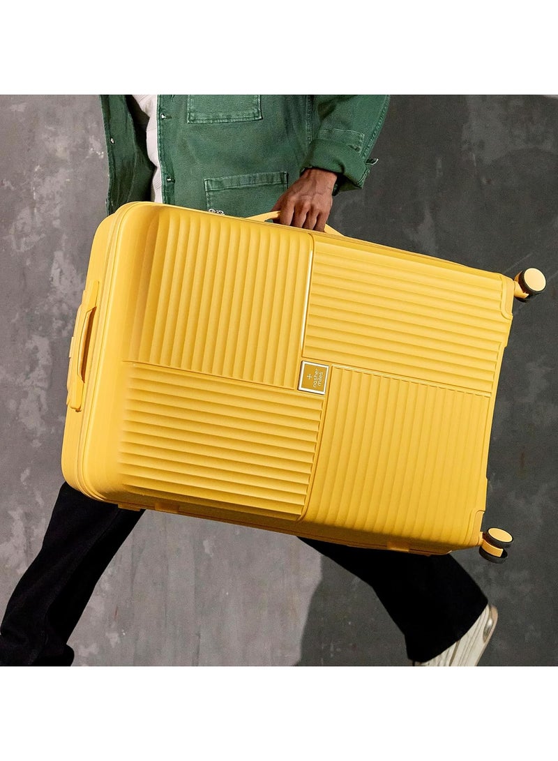 nasher miles Nasher Miles Singapore Hard-Sided Polypropylene Luggage Set of 3 Yellow Trolley Bags (55, 65 & 75 )  - Image 5