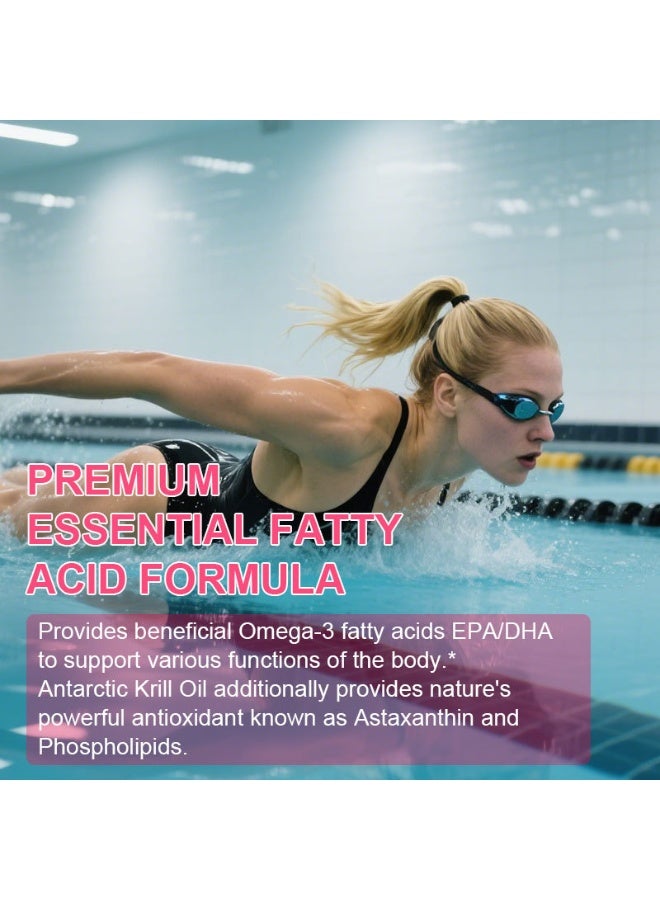 Wins Town Antarctic Krill Oil Softgels | 350mg Phospholipid-based Omega-3 100 Capsules - Image 4