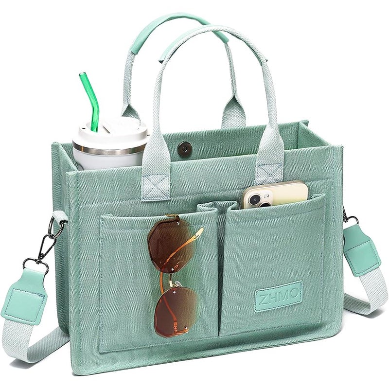 ZHMO Women Canvas Tote Handbags Crossbody bags,Crossbody purses,Tote bag for women,Satchel Messenger Hobo Shoulder Purse Bag Handbags Simple Modern tote bag (pack of 1) - Image 1
