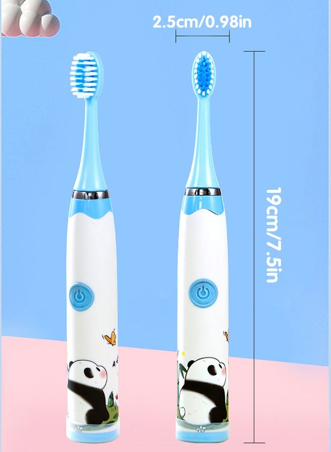 Sharpdo Sonic Electric Toothbrush for Kids, Rechargeable Toothbrushes with  4 Brush Heads, 4 Adjustable Modes, 30s Reminder and 2 Minutes Timer - Image 4