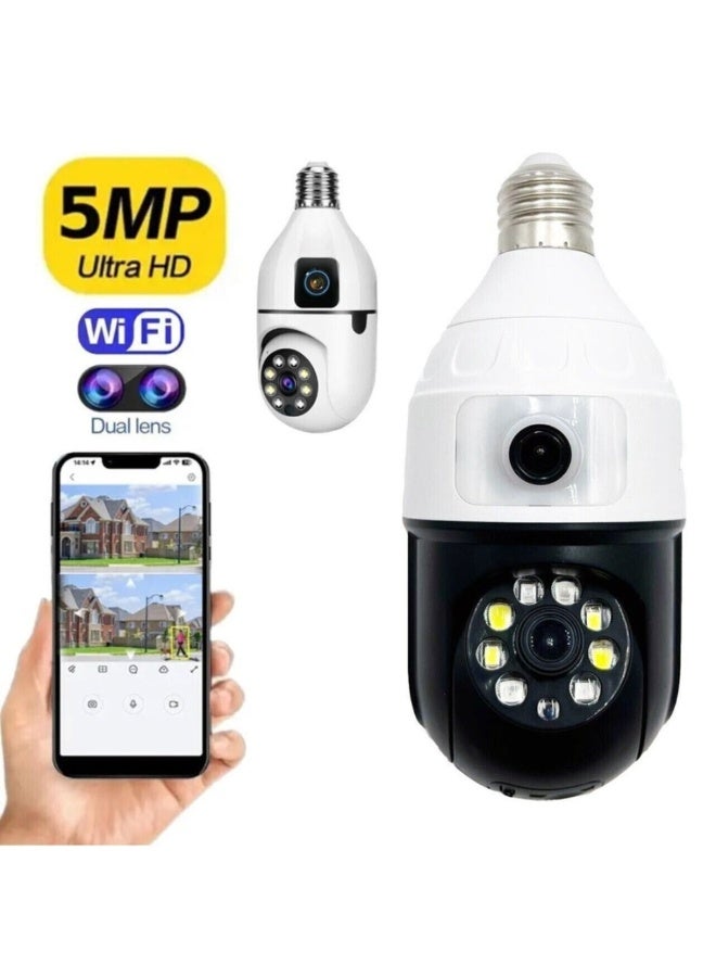 JORTAN JTZ-9696 QJB Indoor Security Bulb Camera, 360° Rotation, Smart Alarm, People Tracking, Night Vision, 2.4GHz Wi-Fi Connectivity, Two-Way Audio, Cloud Storage and MicroSD Card, App Compatible - Image 4