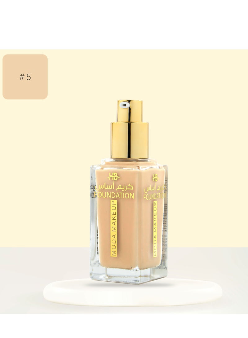 مودا كريم اساس سائل فاونديشن بدون لمعة يدوم حتى 24 ساعة  #5 - Image 1
