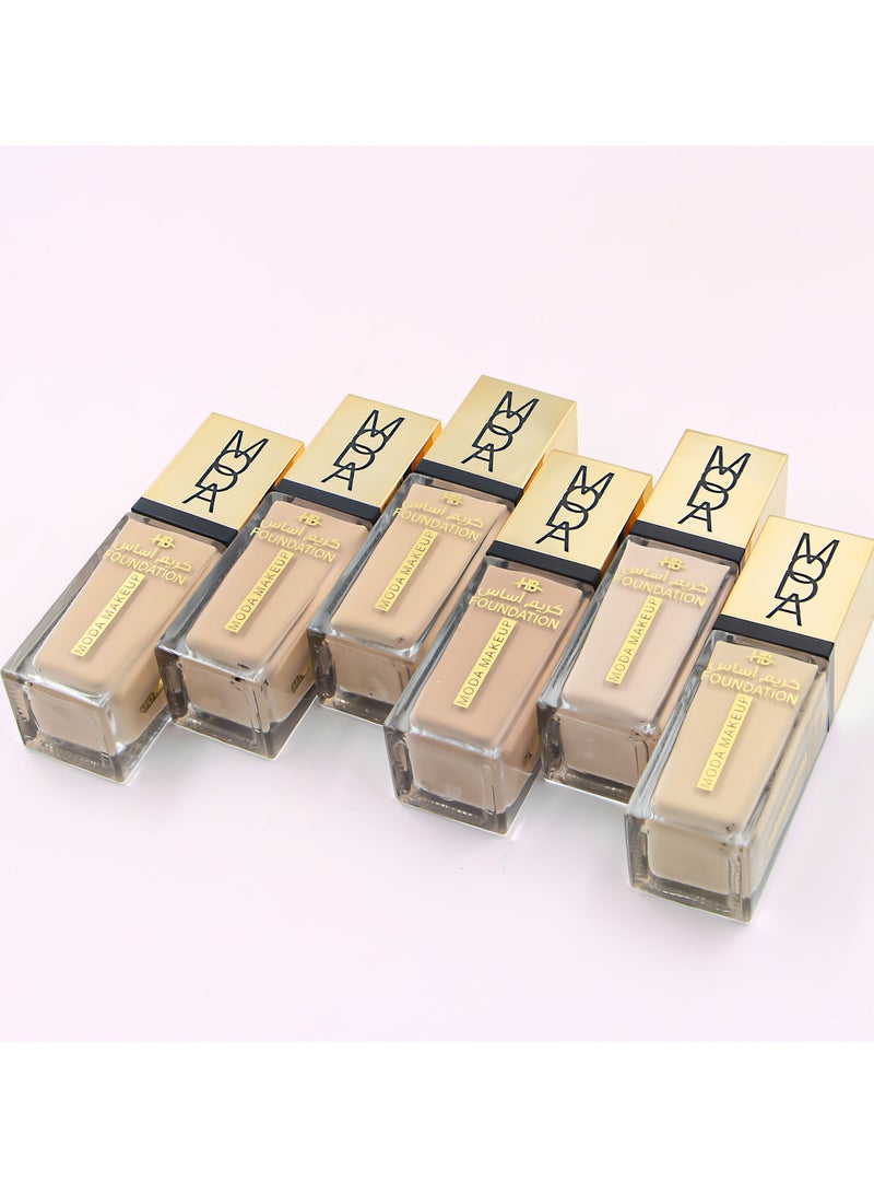 مودا كريم اساس سائل فاونديشن بدون لمعة يدوم حتى 24 ساعة  #5 - Image 3