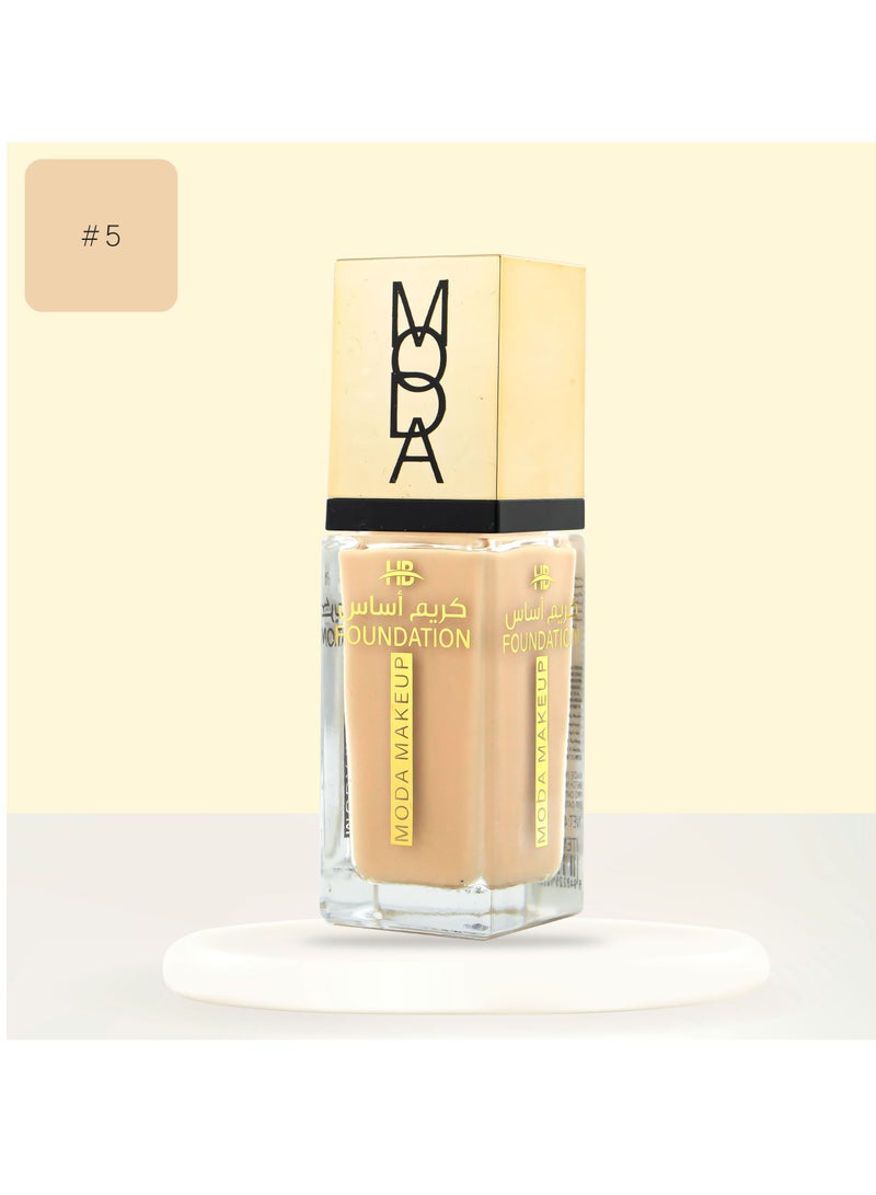 مودا كريم اساس سائل فاونديشن بدون لمعة يدوم حتى 24 ساعة  #5 - Image 2