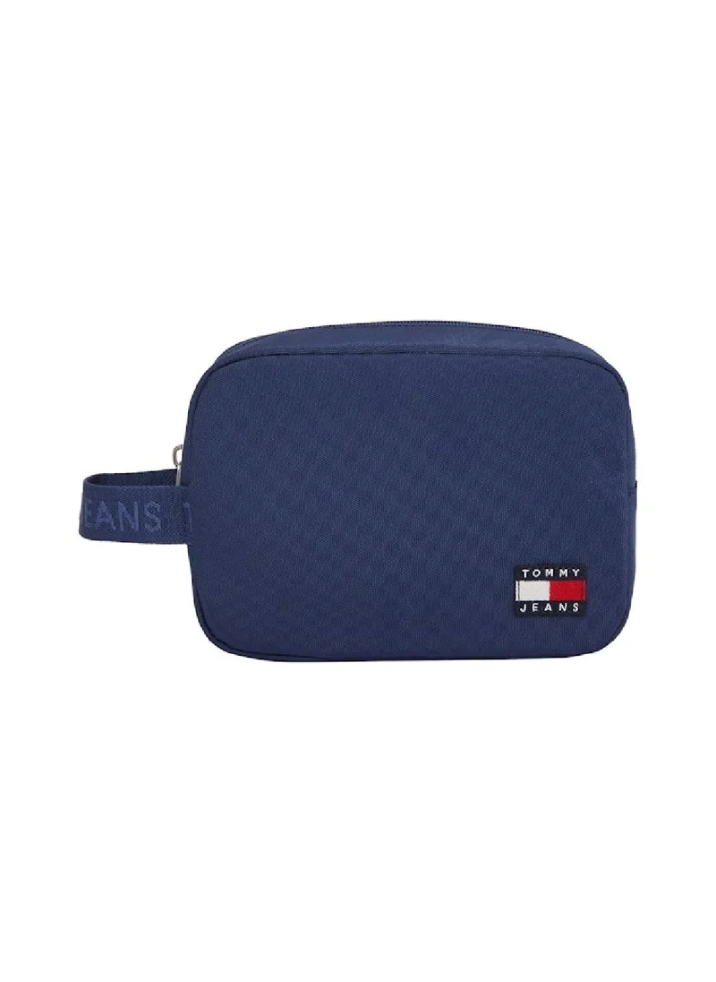 TOMMY JEANS Men's Essential Washbag - Polyester, Blue