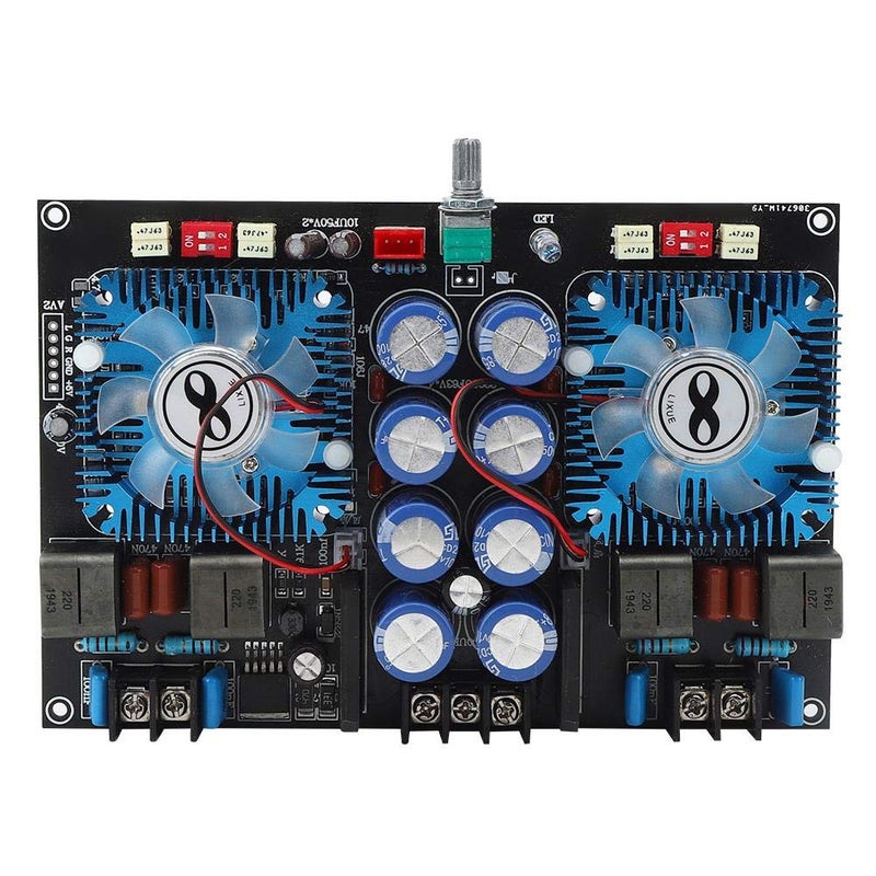 Digital Power Amplifier Board 2x420W Core Subwoofer Audio Amplifier Board with Fan - Image 1