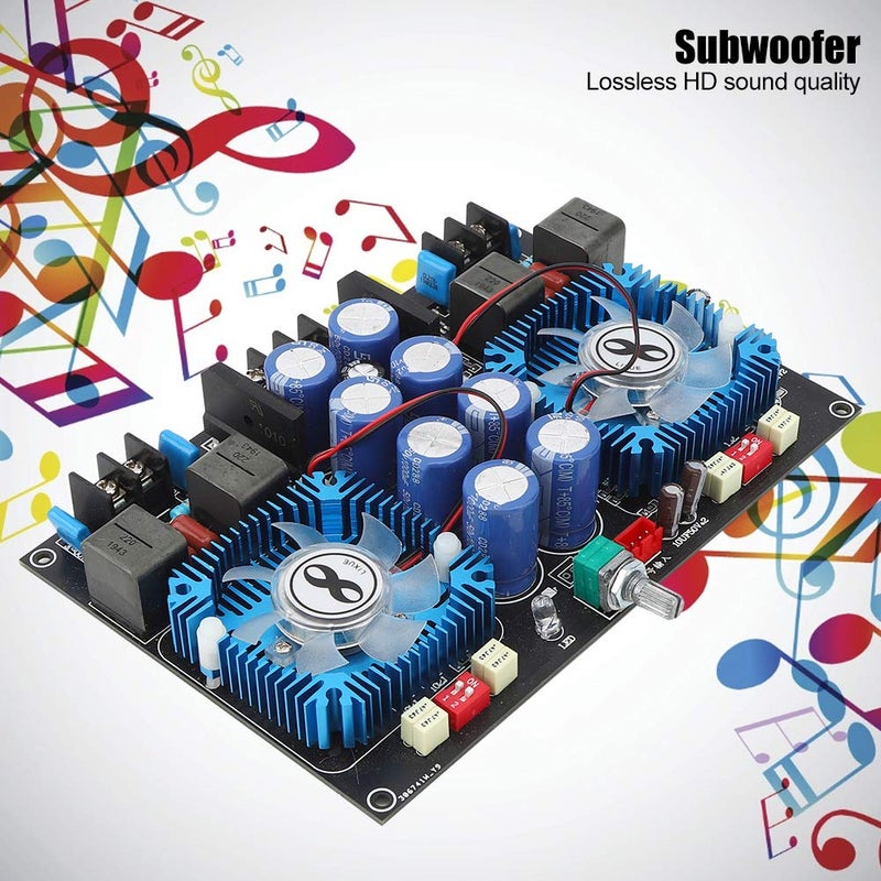 Digital Power Amplifier Board 2x420W Core Subwoofer Audio Amplifier Board with Fan - Image 2