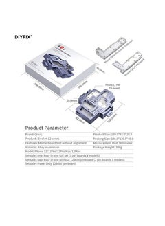 iSocket 4 in 1 Motherboard Layered Test Frame for iPhone 12/12 Pro/12 Mini/12 Pro Max Logic Board Diagnostic Test Fixture