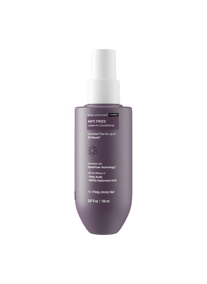BARE ANATOMY Bare Anatomy Expert Anti-Frizz Leave-In Conditioner For Smooth, Shiny & Great-Smelling Hair Tames Frizz For Upto 24 Hours And Controls Damage With Hyaluronic & Fatty Acids 150 Ml  - Image 1