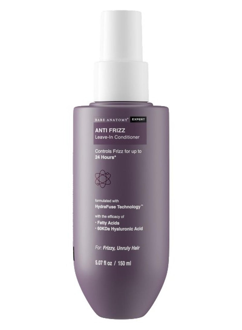 BARE ANATOMY Expert Anti-Frizz Leave-In Conditioner For Smooth, Shiny & Great-Smelling Hair Tames Frizz For Upto 24 Hours And Controls Damage With Hyaluronic & Fatty - Image 1