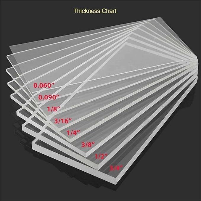 Al Raied ورقة أكريليك ARS شفافة مصبوبة بلاستيك 8" × 10" سمك (4 مم) عبوة من 10 - Image 4
