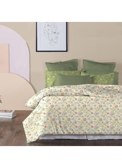 Trident Trident Soft Comfort Bed in a Bag, Comforter with Bedsheet and Pillow Cover, 210 TC 100% Cotton 200 GSM Comforter, King Size Bedsheet Set with Comforter and Pillow Cover - English Chintz  - Image 2